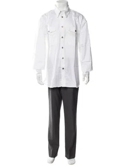 Pre-owned Artioli Long Sleeve Dress Shirt In White
