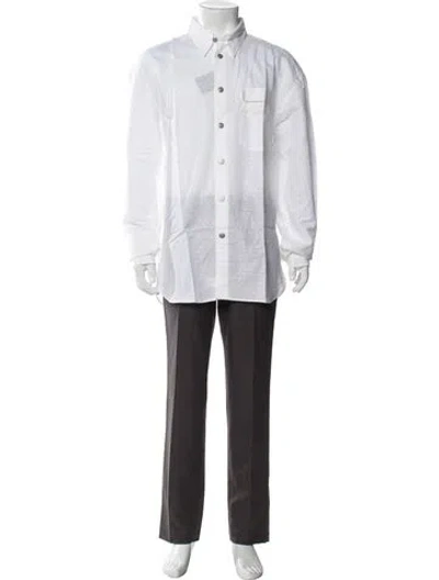 Pre-owned Artioli Long Sleeve Dress Shirt In White