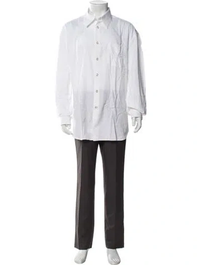 Pre-owned Artioli Long Sleeve Dress Shirt In White