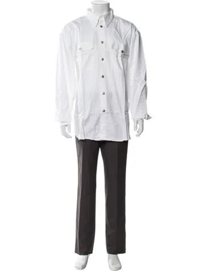 Pre-owned Artioli Long Sleeve Dress Shirt In White