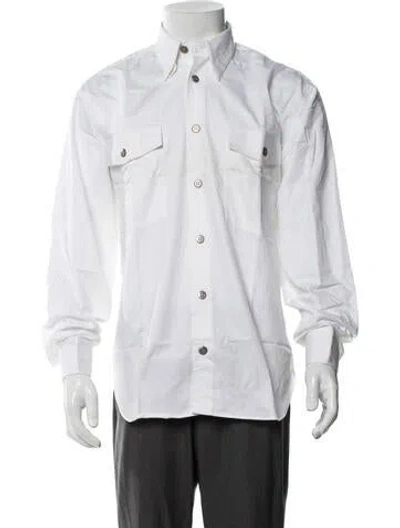 Pre-owned Artioli Long Sleeve Dress Shirt In White