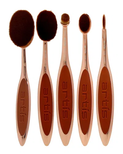 Artis Women's 5pc Rose Gold Elite Brush Set In Brown