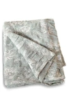 Artisan 34 Floral Jacquard Chenille Throw In Green