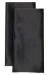 Artisan 34 Set Of 2 Avedon Satin Pillowcases In Black