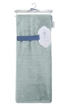 Artisan 34 Solid Textured Square Throw Blanket In Green