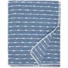 Artisan 34 Stripe Chenille Throw In Blue
