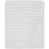 Artisan 34 Stripe Chenille Throw In Gray