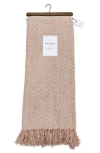Artisan 34 Textured Woven Diamond Throw Blanket In Pink