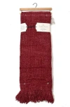 Artisan 34 Waffle Knit Chenille Throw Blanket In Red