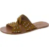 Artisan By Zigi Narla Womens Leather Embellished Slide Sandals In Multi