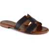 Artisan Crafted By Zigi Alitza Leather Sandal In Black
