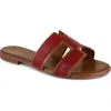 Artisan Crafted By Zigi Alitza Leather Sandal In Red