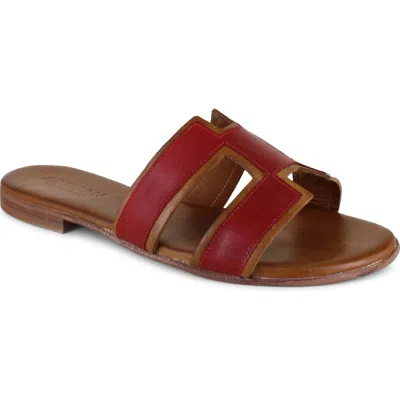 Artisan Crafted By Zigi Alitza Leather Sandal In Red