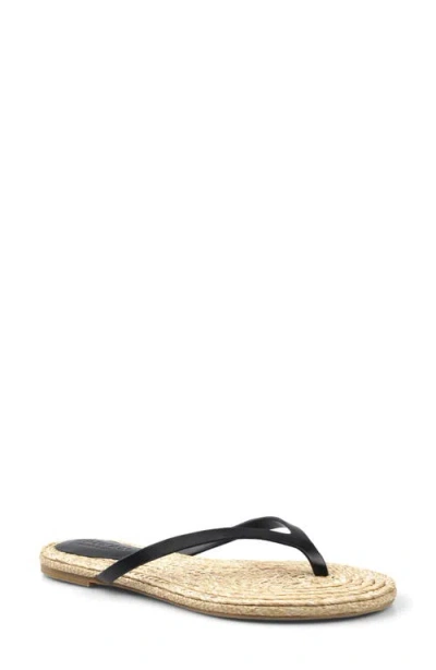 Artisan Crafted By Zigi Esterr Leather Flip Flop In Black