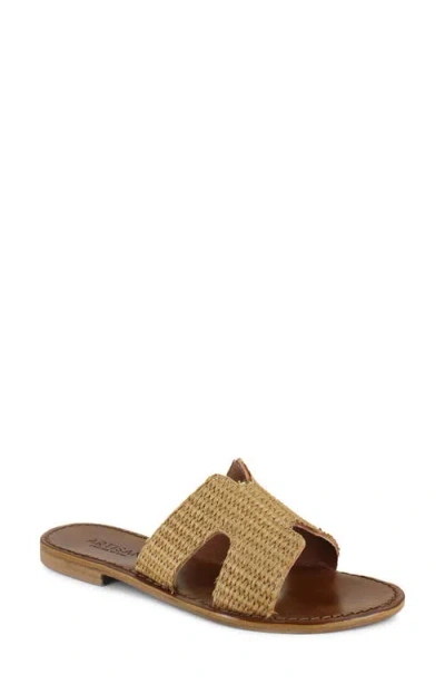 Artisan Crafted By Zigi Fenka Water Resistant Leather Sandal In Brown