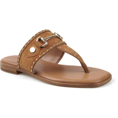 Artisan Crafted By Zigi Lynwood Leather Flip Flop In Brown