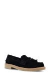 Artisan Crafted By Zigi Poison Tassel Loafer In Black Suede