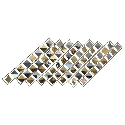 Pre-owned Artisan House C. Jeré Brass And Chrome Kinetic Sculpture Wall Art In Brown