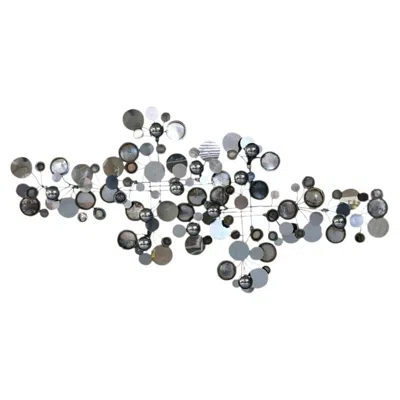 Pre-owned Artisan House Vintage Californian Modern "raindrop" Chrome Sculpture By Curtis Jere In Gray