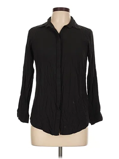 Pre-owned Artisan Long Sleeve Blouse In Black