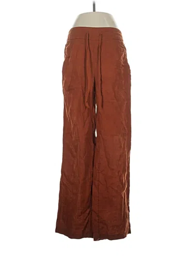 Pre-owned Artisan Ny Linen Pants In Brown
