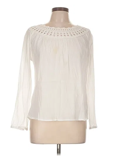 Pre-owned Artisan Ny Long Sleeve Blouse In Ivory