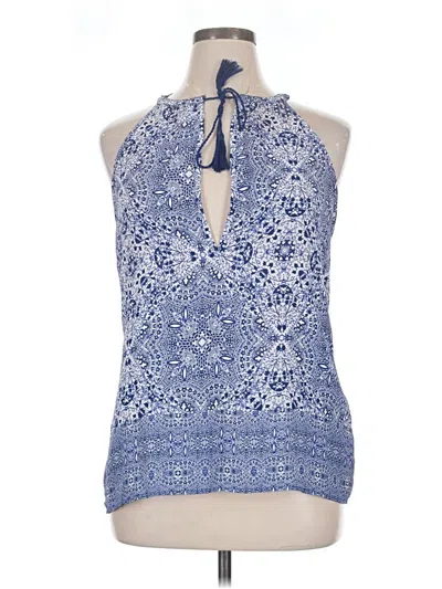 Pre-owned Artisan Ny Sleeveless Blouse In Blue