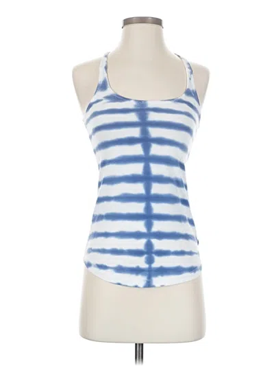 Pre-owned Artisan Ny Sleeveless Top Blue Halter Neckline Tops