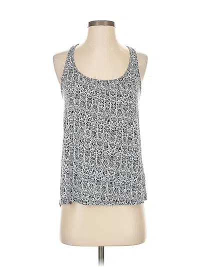 Pre-owned Artisan Ny Tank Top Gray Halter Neckline Tops