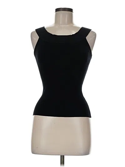 Pre-owned Artisan Sleeveless Silk Top Black Strapless Neckline Tops