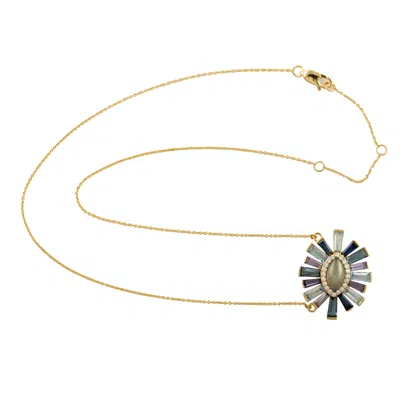 Artisan Women's 18k Gold Natural Diamond & Mixed Gemstone Choker Necklace