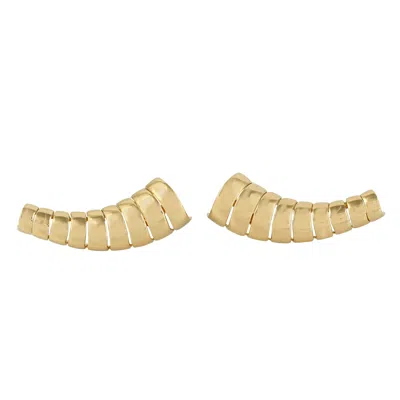 Artisan Women's 18k Yellow Gold Corne Earclips Ear Climber Earrings