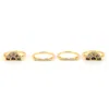 Artisan Women's 18k Yellow Gold Diamond & Baguette Multi-gemstone Ring In Yellow