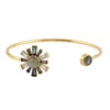 Artisan Women's Baguette Mix Stone & Labradorite Diamond Cuff Bangle In 18k Gold In Gold