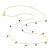 Artisan Women's Yellow / Blue Blue Sapphire Gemstone Bead Princess Necklace In Yellow Gold In Gold