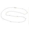 Artisan Women's Classic Princess Necklace With Diamonds In White Gold In Metallic