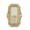Artisan Women's Gold / White 14k Yellow Gold Baguette Sapphire & Glass Pave Diamond Cocktail Ring In Multi