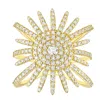 Artisan Women's Gold / White 14k Yellow Gold Sunburst Diamond Cocktail Ring In Gold