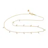 Artisan Women's Gold / White Luxury Diamond Princess Necklace With Ball Chain In 18k Yellow Gold In Gold