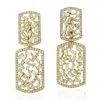 Artisan Women's Gold / White Baguette Diamond Ear Jacket Earrings In 18k Yellow Gold