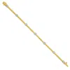 Artisan Women's Gold / White Baguette Diamond Fixed And Flexible Bracelet In Yellow & Gold