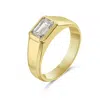 Artisan Women's Gold / White Elegant Baguette Lab Diamond Band In 14k Yellow Gold In Multi