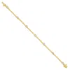 Artisan Women's Gold / White Mixed Shape Diamond Station Bracelet In 18k Yellow Gold – Elegant Bezel Set Des In Gold