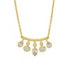 Artisan Women's Gold / White Natural Diamond Designer Pendant In Yellow Gold