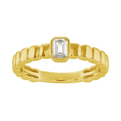 Artisan Women's Gold / White Natural Diamond Handmade Band Ring In Yellow Gold – Fine Jewelry In Multi