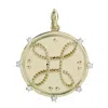 Artisan Women's Gold / White Natural Diamond True Love Sign Pendant In Yellow Gold