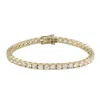Artisan Women's Gold / White White Moonstone Gemstone Bracelet In Gold – Fixed & Flexible Style In Multi
