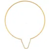 Artisan Women's Gold / White Yellow Gold Cuff Necklace With Natural Diamonds In Multi