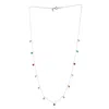 Artisan Women's Multicolor Sapphire & Ruby With Emerald Princess Necklace In White Gold