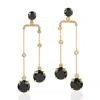 Artisan Women's Natural Diamond Chandelier Earrings In Yellow Gold